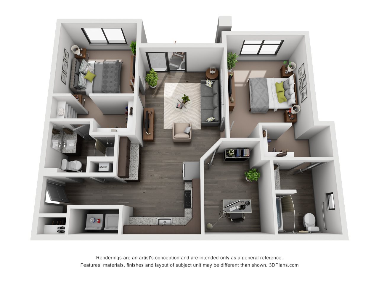 2A + Bonus Room Floor Plan 11